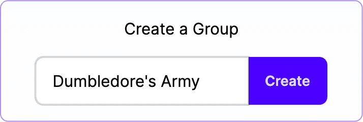 Create a group to share your scores with friends and family
